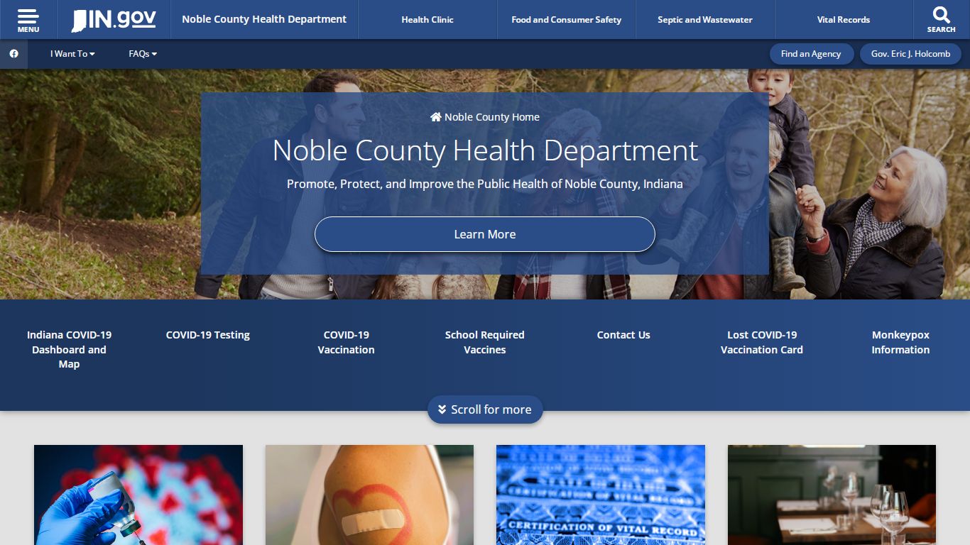 Noble County: Home